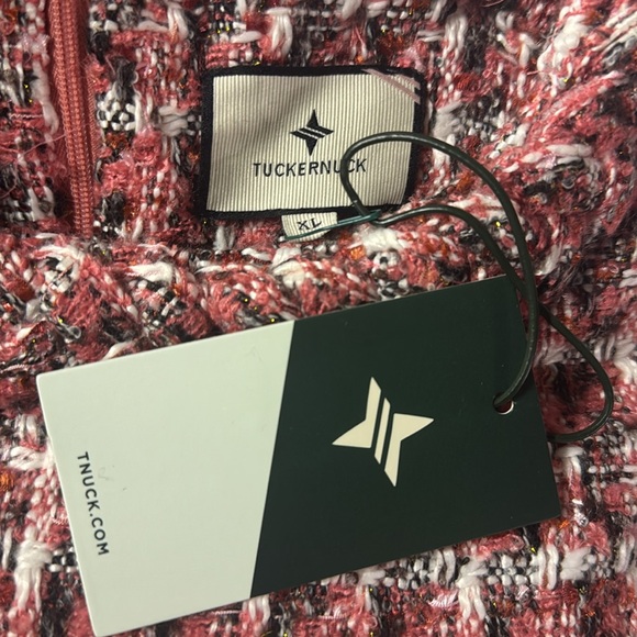 Tuckernuck | NEW Magnolia Tweed Short Sleeve Crew Neck Jackie Mini Dress Size XL - Picture 11 of 12